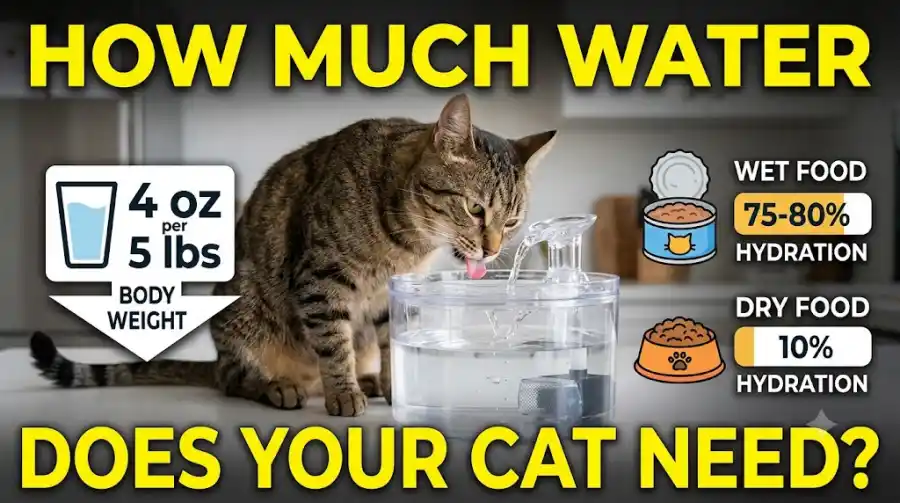 How Much Water Should a Cat Drink