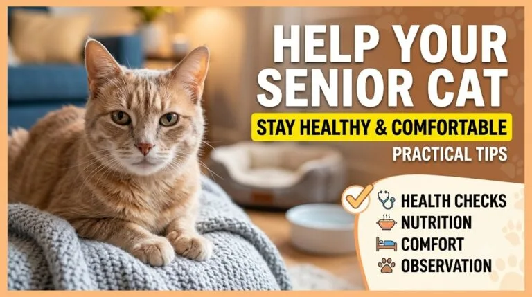 senior cat, Healthy and Comfortable,