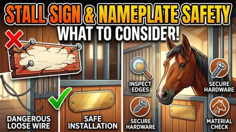 Horse Nameplate and Stall Sign Safety