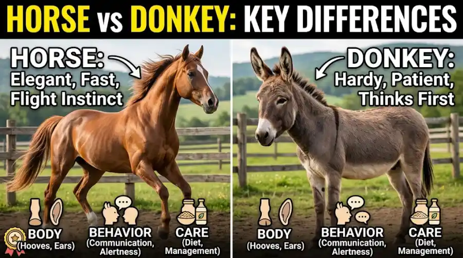 Horse vs Donkey
