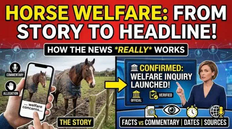 How Horse Welfare Stories Become Important Horse News