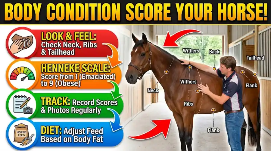 How to Body Condition Score a Horse at Home