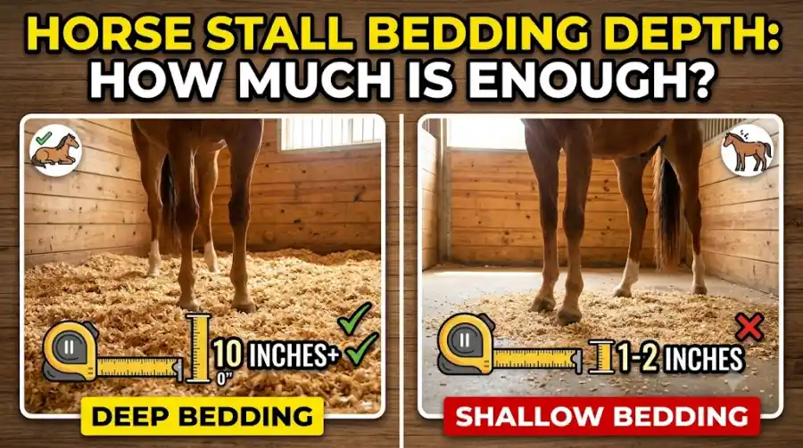 How to Choose Bedding Depth for a Horse Stall