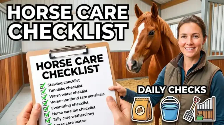 How to Create a Horse Care Checklist for Busy Owners
