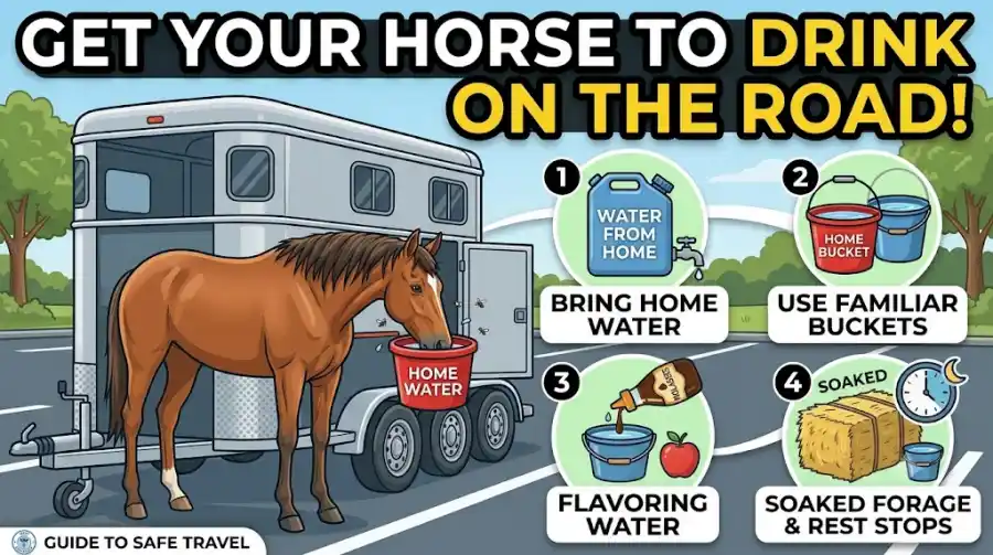 How to Get a Horse to Drink While Traveling