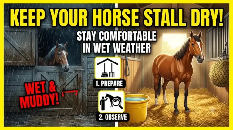 How to Keep a Horse Stall Dry During Wet Weather