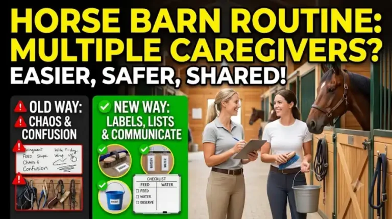 How to Make a Horse Barn Routine Easier for Multiple Caregivers