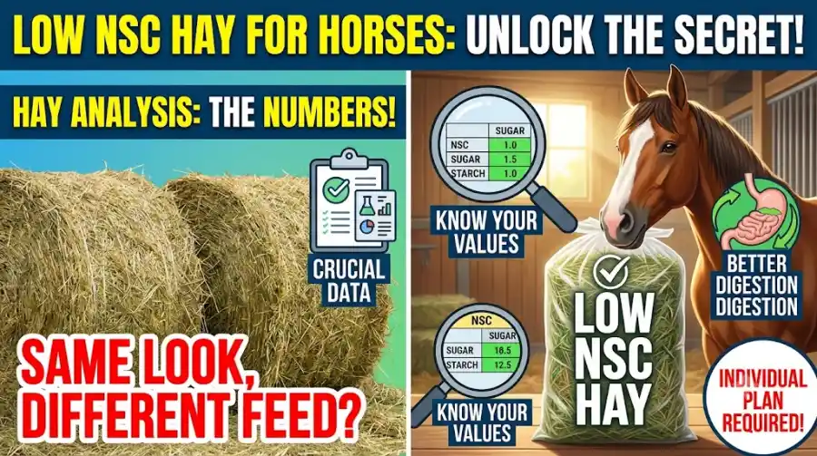 Low-NSC Hay for Horses