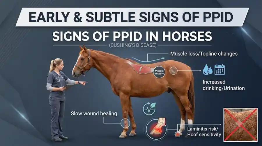 Signs of PPID in Horses Beyond the Long Curly Coat